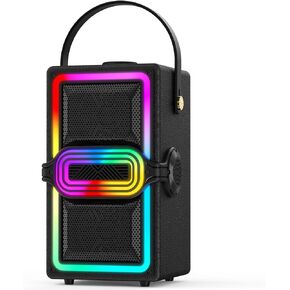 Bluetooth Speaker, 120W Peak Power Portable Speakers Wireless (Black) in Kuwait