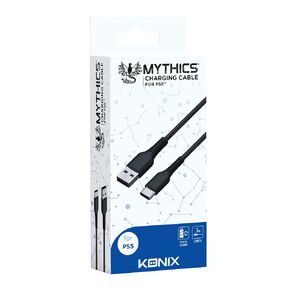 Konix Mythics Charging Cable for PS5 Controller - Fast Charging - USB Type C Charging Cord - 3m Charging Cable - PS5 Controller Charger Cable in Kuwait