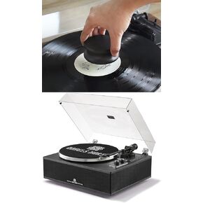 ANGELS HORN Bluetooth Vinyl Record Player with Built-in Speakers & Record Weight Stabilizer Bundle in Kuwait