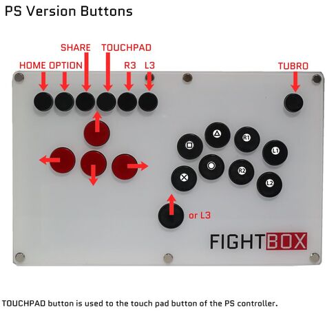 FightBox B3-PS5 All Button Leverless Arcade Fight Stick Game Controller Compatible With PC/PS3/PS4/PS5 in Saudi Arabia