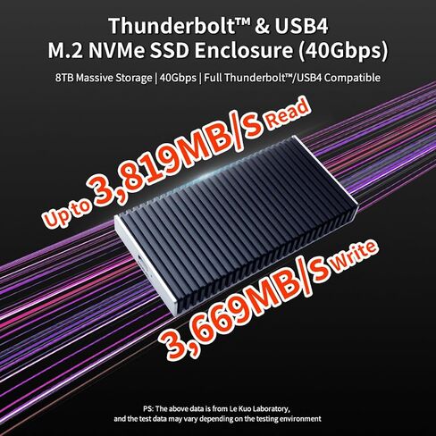 ZimaBoard 40Gbps NVMe SSD Enclosure, Thunderbolt 4/USB4 M.2 Case in Saudi Arabia
