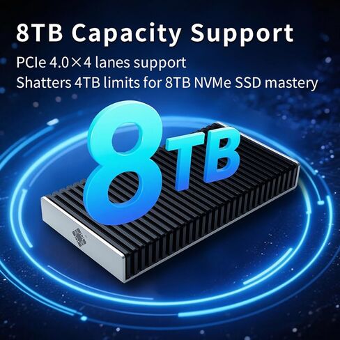 ZimaBoard 40Gbps NVMe SSD Enclosure, Thunderbolt 4/USB4 M.2 Case in Saudi Arabia