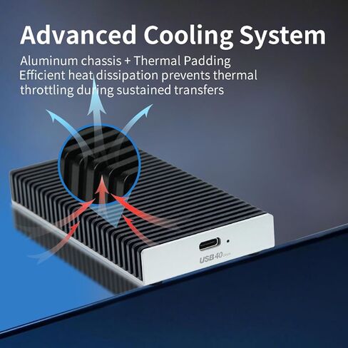ZimaBoard 40Gbps NVMe SSD Enclosure, Thunderbolt 4/USB4 M.2 Case in Saudi Arabia