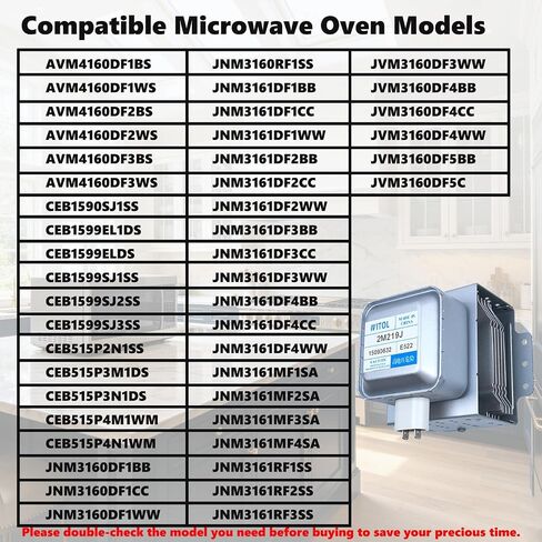 2M319J Magnetron Compatible with Midea GE Frigidaire Microwave in Kuwait