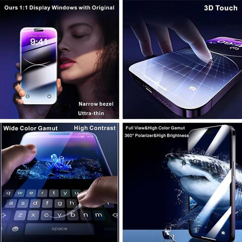 ZTR for iPhone 14 Pro Max Screen Replacement 6.7'', LCD Display and Touch Digitizer Full Assembly with Repair Tool Kits, 120Hz Promotion, Screen Protector (for A2651, A2893, A2896, A2895, A2894) in Kuwait