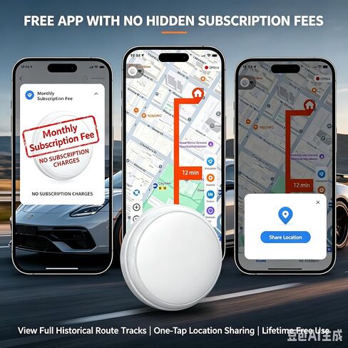 GPS Tracker Car Vehicles Magnetic Anti Theft Locator No Monthly Fee No Sim in Kuwait