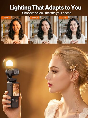 Moman Magnetic Fill Light Compatible with DJI OSMO Pocket 3 in Kuwait