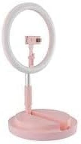 LED Ring Light with Telescopic Base and Pink Stand in Kuwait