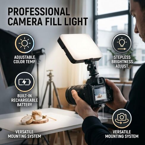 Professional Camera Fill Light, Portable Photography Lighting in Kuwait