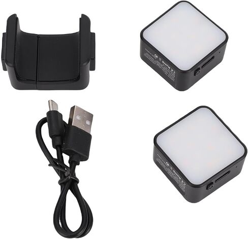 Action Camera Video Light Fit for 3 Magnetic Fill Light Attachment USB C Rechargeable for Soft Lighting, Lightweight Design for Outdoor Vlogging in Kuwait