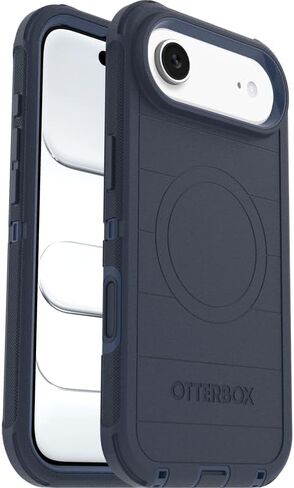 OtterBox iPhone Air (Only) - Defender Series Case - Black - Case Only - Snaps on MagSafe - Tough - Rugged & Durable - Non-Retail Packaging in Kuwait