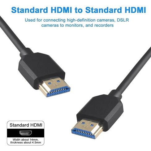 Danfetsoy 8K HDMI Coiled Cable 3Ft- 6Ft, HDMI Male to Male Coiled Cable 48Gbps Supports 8K@60Hz, 4K@120Hz Suitable for Monitor, Laptop, PC, TV (1.8m/6.6feet) in Kuwait