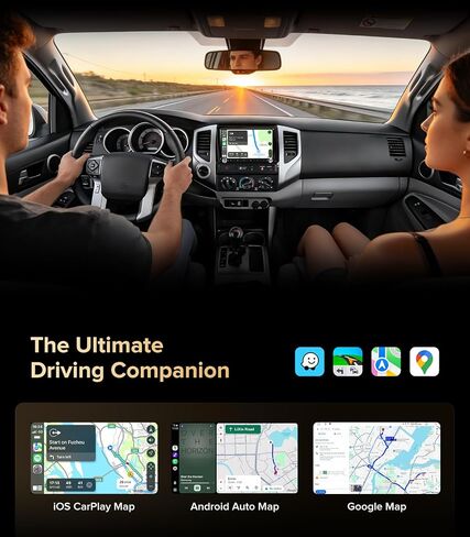 9" QLED Stereo for Toyota Tacoma 2005-2015 Wireless CarPlay in Kuwait