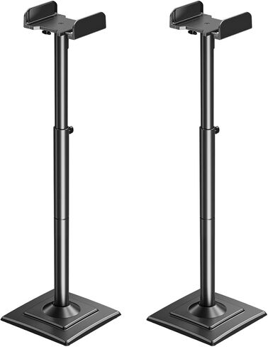 Speaker Stands Pair, 31" Fixed Height, Max 22 lbs, Tempered Glass Base in Kuwait