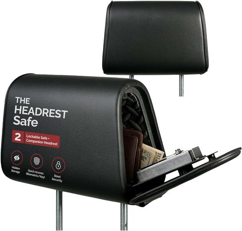 Hidden Car Headrest Safe with Companion Headrest, Biometric Access in Saudi Arabia