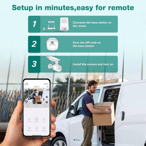 Camcamp Solar Security Cameras Wireless Outdoor, 4-Camera 2.5K, SD Card in Saudi Arabia