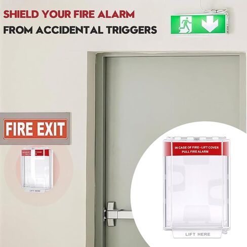 Fire Alarm Cover, Pull Station Cover Manual Call Point Protective Guard to Prevent Accidental Trigger, Physical Damage, Dust and Debris in Kuwait