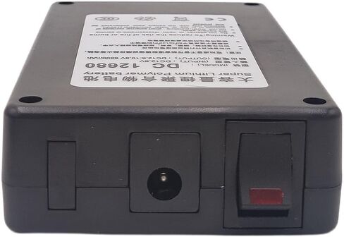 DC12680 12.6V 6800mAh Rechargeable Battery with Charger for CCTV Alarm Systems Camera, Walkie-talkies, Camcorders and Led Power Supply, 2PCS in Kuwait