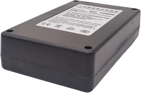 DC12680 12.6V 6800mAh Rechargeable Battery with Charger for CCTV Alarm Systems Camera, Walkie-talkies, Camcorders and Led Power Supply, 2PCS in Kuwait