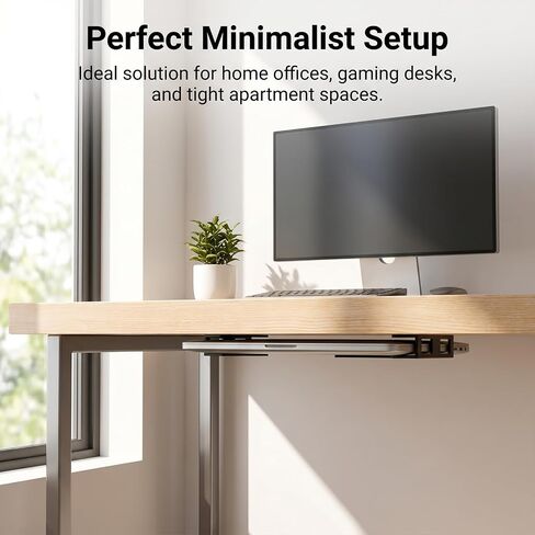 3 PCS Under Desk Laptop Mount, Universal Laptop Under Desk Mount Hidden Docking Station Holder, Space-Saving for MacBook Neo, Dell Laptop, Tablet, Keyboard, Cable Box, Network Switch in Kuwait