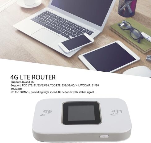 4G LTE WiFi Modem Portable Mobile Hotspot High Speed 300Mbps for Phones, Tablets, Laptops in Kuwait
