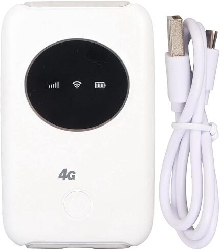 Fabater 4G LTE USB WiFi Modem 150Mbps Unlocked Portable WiFi Router with SIM Card Slot, Builtin 3200mAh Battery for Travel, Connect Up to 10 Devices in Kuwait