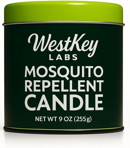 Mosquito Candles for Outside, 2 Pack 9 oz Mosquito Repellent Candles for Patio, Backyard, Porch, Camping & Outdoor Living, Citronella, DEET Free in Saudi Arabia