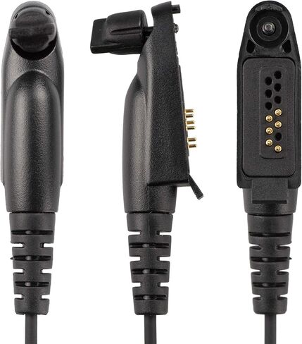 BCT15-M3 Commercial-Grade Surveillance Style Earphone with Lapel PTT Microphone Compatible with Rocky Talkie Expedition Radio Motorola M5 Plug GP328 Plus PRO5150 Elite in Saudi Arabia