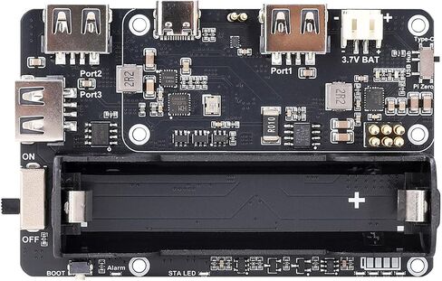 UPS Board for Pi Zero w/ 3-Port USB Hub | Uninterruptible Power Backup to Keep Your Pi Zero Running in Kuwait