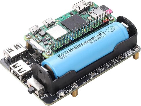 UPS Board for Pi Zero w/ 3-Port USB Hub | Uninterruptible Power Backup to Keep Your Pi Zero Running in Kuwait