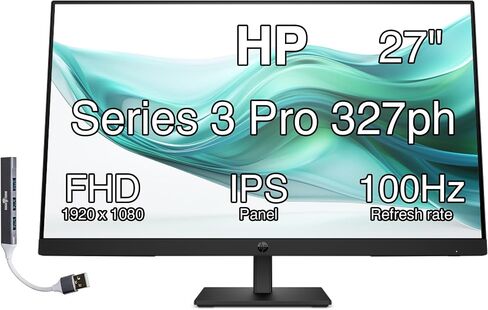 HP Series 3 Pro 327ph 27" IPS w/5ms Response Time, Flicker Free Monitor in Kuwait