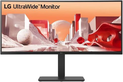 LG 34" 34BA85QE-I UltraWide QHD Curved IPS Monitor with Built-in FHD Webcam and USB Type-C™ in Kuwait