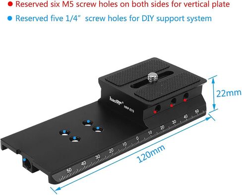 Haoge HRP-ZY3 Camera Height Riser Quick Release Plate for Zhiyun Zhi yun Crane 3 LAB Gimbal Stabilizer in Kuwait