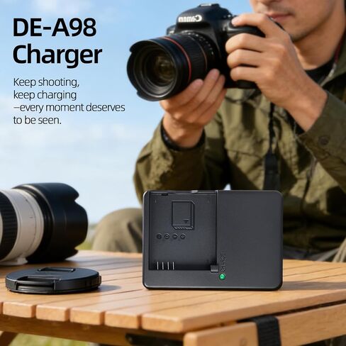DMW-BLG10 DMW-BLG10PP DMW-BLE9 Battery Charger Compatible with Panasonic Lumix G100 GX9 GX85 GX80 GX7 LX100 II ZS100 ZS200 ZS300 ZS90 ZS70 Camera, Replacement for DE-A98 Charger in Kuwait
