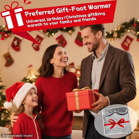 Qoosea Electric Heated Foot Warmers for Men and Women 16"x16" Double Layer with 6 Temperature & 4 Timer Settings Fast Heating for Home Office Under Desk Bed Machine Washable Feet Warmers in Saudi Arabia