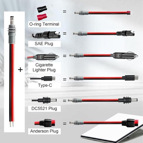 14AWG DC5521 Power Pigtails Cable for Starlink Mini, 3FT in Kuwait
