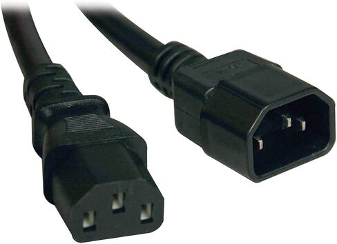 Tripp Lite Heavy-Duty Power Extension Cord 15A, 14AWG (IEC-320-C14 to IEC-320-C13) 1-ft.(P005-12N) in Kuwait