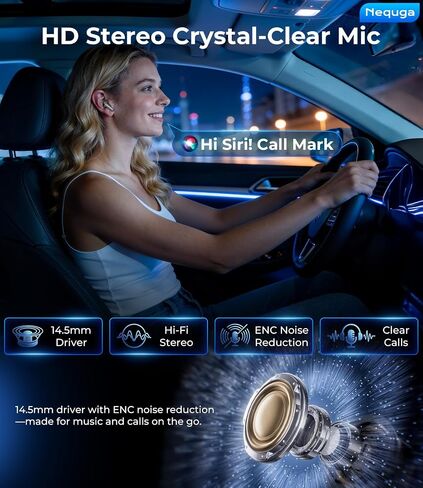 Wireless Earbuds, Bluetooth 5.4 Bluetooth Headphones, 48H Playtime Ear Bud in Kuwait