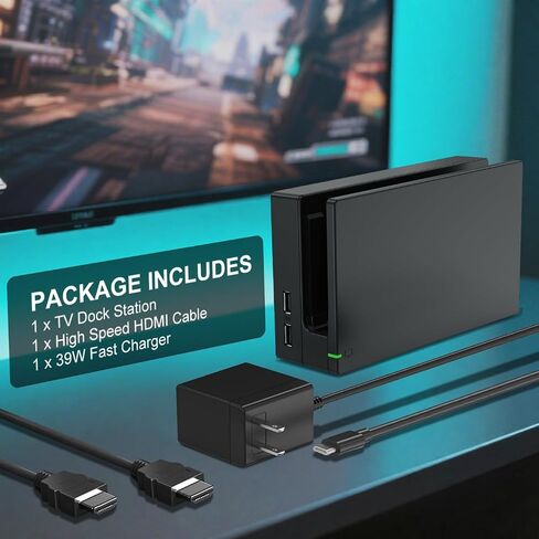 TV Dock Station for Switch,Replacement 3 in 1 TV Base Docking Station Set in Kuwait