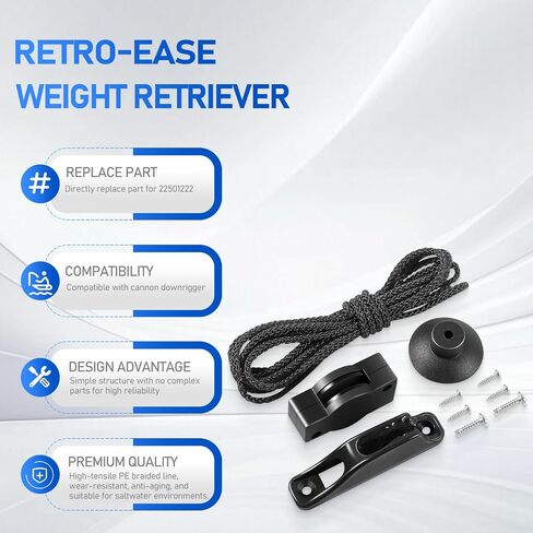 Retro-Ease Weight Retriever Replace Part for 2250122 Compatible with Cannon Downrigger in Kuwait