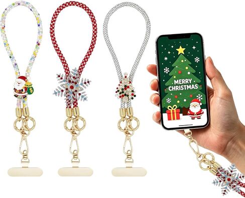 3 Pack Phone Wrist Strap Crystal Phone Lanyard Wrist fro Women in Kuwait