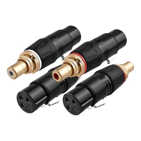 RCA to XLR Adapter, 24K Gold Plated Connectors 2-Pack in Saudi Arabia
