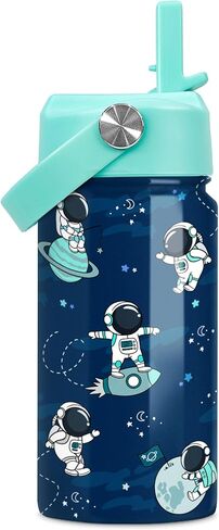 SANDJEST Ballet Kid 12oz Water Bottle with Straw Lid - 2-Pack Insulated Stainless Steel Water Bottles for Kids Girls - Travel Cup for School Sports in Kuwait