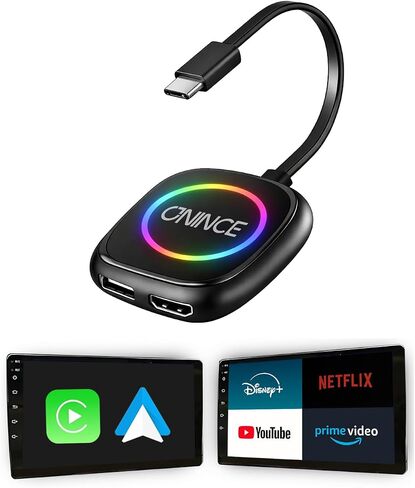 ONINCE CarPlay Ai Box 2026 Upgrade - 3-in-1 Ai Box for Wired CarPlay Cars in Kuwait