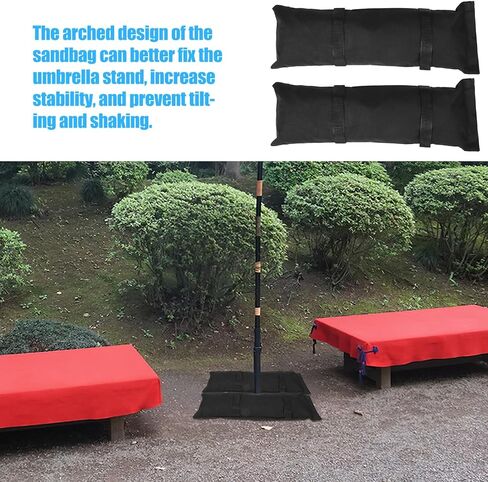 Gadpiparty 2pcs Black Canvas Sandbags for Camping, Outdoor Weight Bags in Kuwait