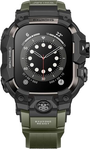 BXUXOHS Rugged Case and Band for Apple Watch Ultra 3/Ultra 2/Ultra 49mm Men in Kuwait