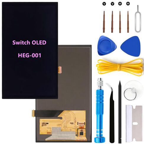 7.0" For Nintendo Switch OLED Screen Replacement Switch OLED HEG-001 2021 LCD Touch Display Screen Digitizer Assembly with Repair Tools in Kuwait