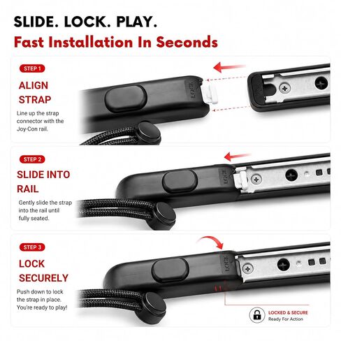Hopevry Wrist Strap for Switch Controller | Lanyard Replacement Accessory for Joycon Controller | 2 Pack in Kuwait