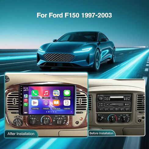 9 Inch Car Radio Stereo for Ford F150 1997-2003 with Wireless Carplay in Kuwait