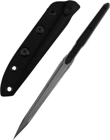HUAAO Outdoor Fixed Blade Knife With Kydex Sheath, 440C Stainless Steel&Aluminum Handle,Perfect for Everyday Carry Fishing, Hiking, Camping,Birthday Gift for Men in Kuwait
